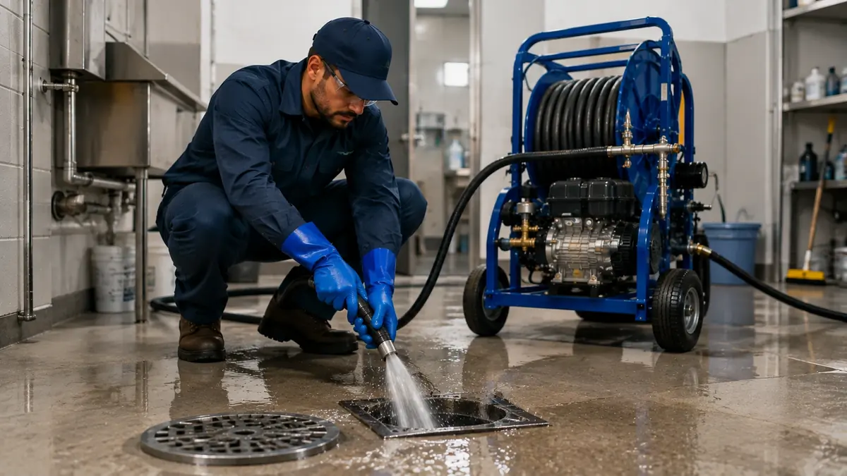 Floor Drain Hydro Jet Cleaning in Diablo
