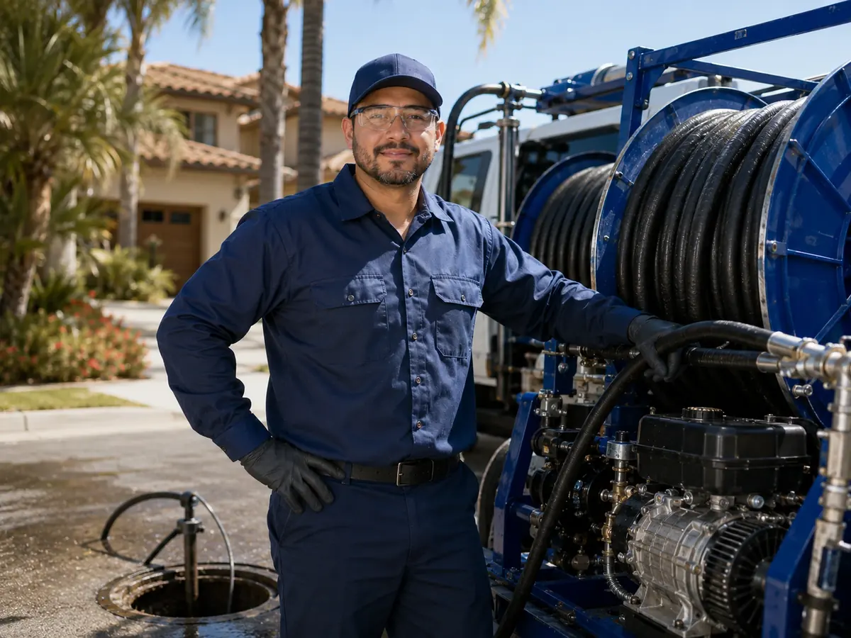 Hydro jet sewer cleaning in Diablo