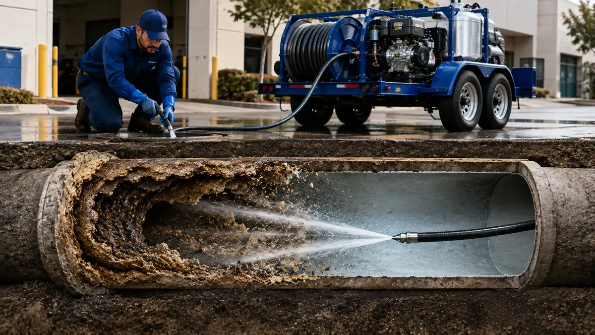 Sewer Pipe Descaling in Diablo