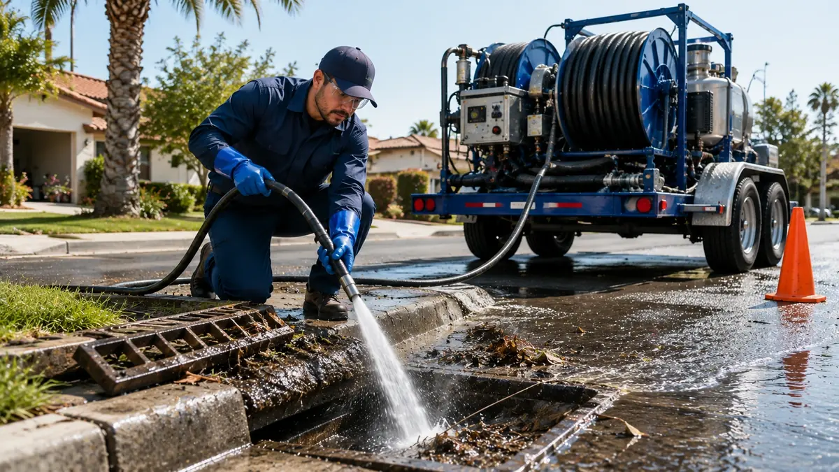 Storm Drain Hydro Jet Cleaning in Diablo